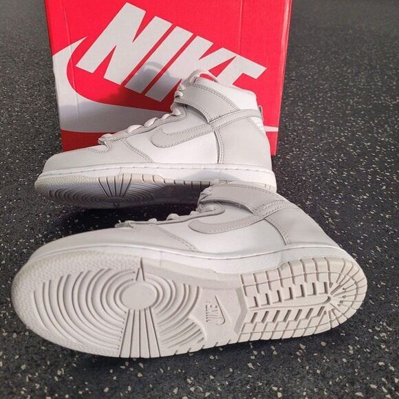 Nike Dunk High PS Vast Grey Kids Size 11C Gray Whi - Picture 7 of 8